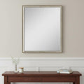 Silver Wood Accent Mirror - 30-inch