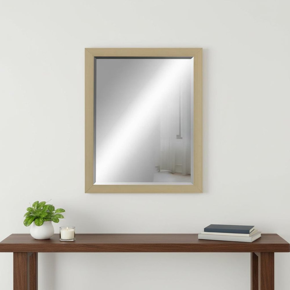Silver Wood Accent Mirror - 31-inch
