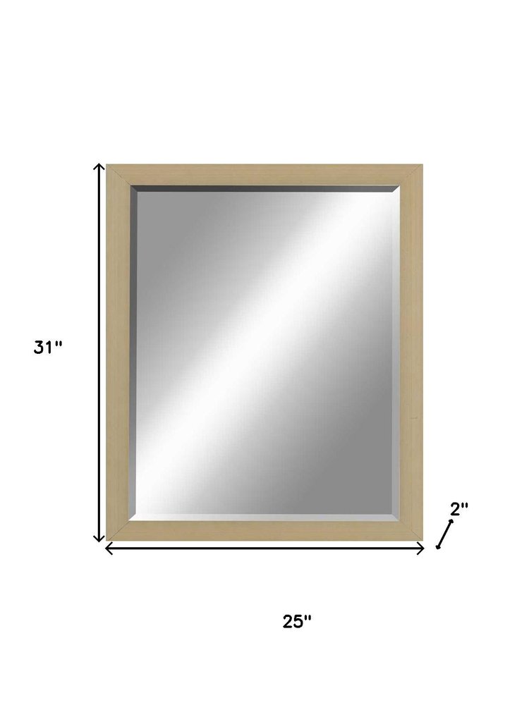 Silver Wood Accent Mirror - 31-inch