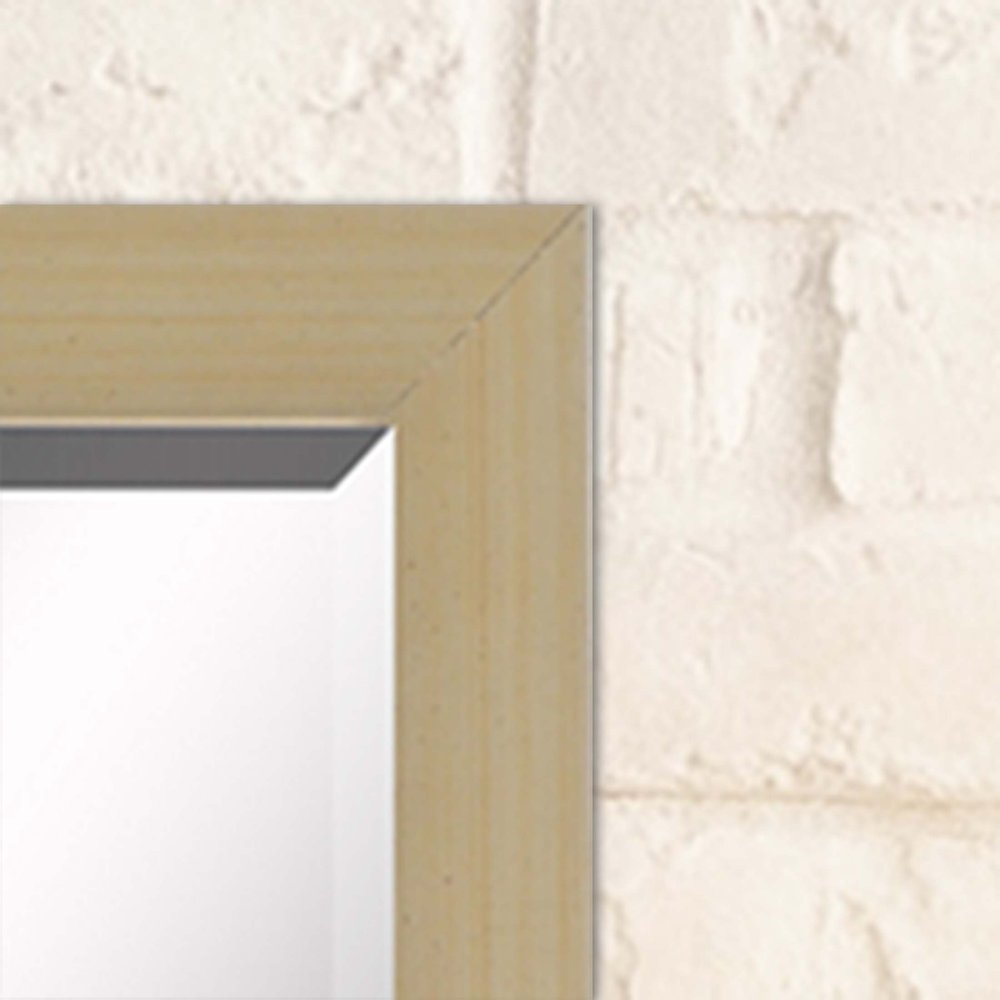 Silver Solid Wood Framed Accent Mirror - 39-inch