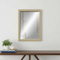 Silver Solid Wood Framed Accent Mirror - 39-inch