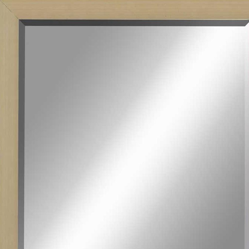 Silver Solid Wood Framed Accent Mirror - 39-inch