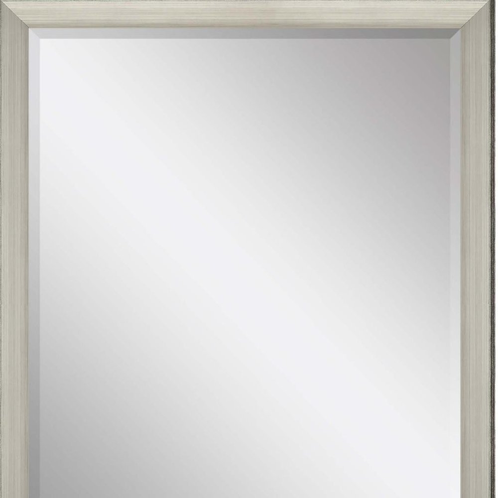 Silver Framed Accent Mirror - 32-inch
