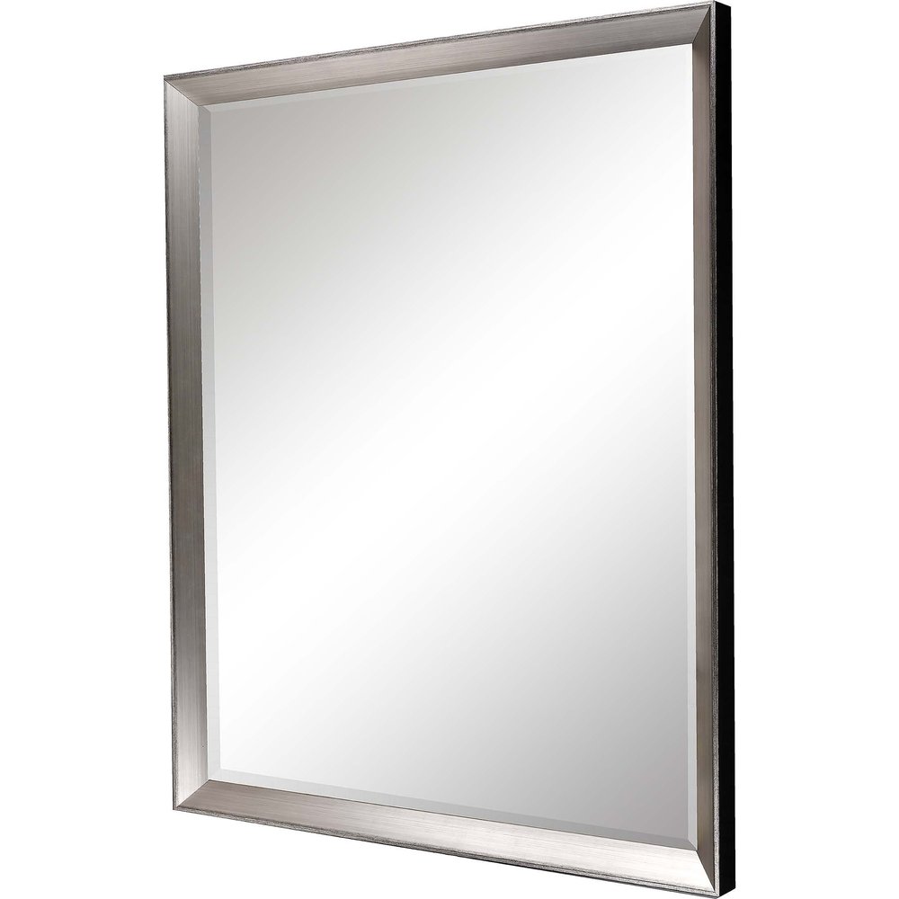 Silver Framed Accent Mirror - 40-inch