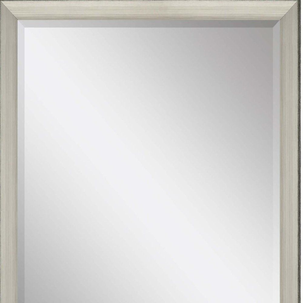 Silver Framed Accent Mirror - 40-inch