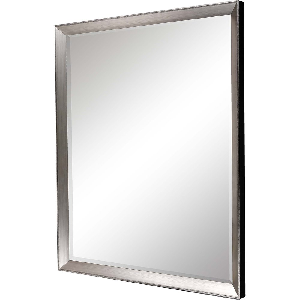 Silver Framed Accent Mirror - 44-inch