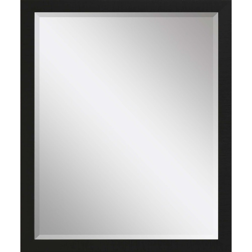 Black Framed Accent Mirror - 31-inch