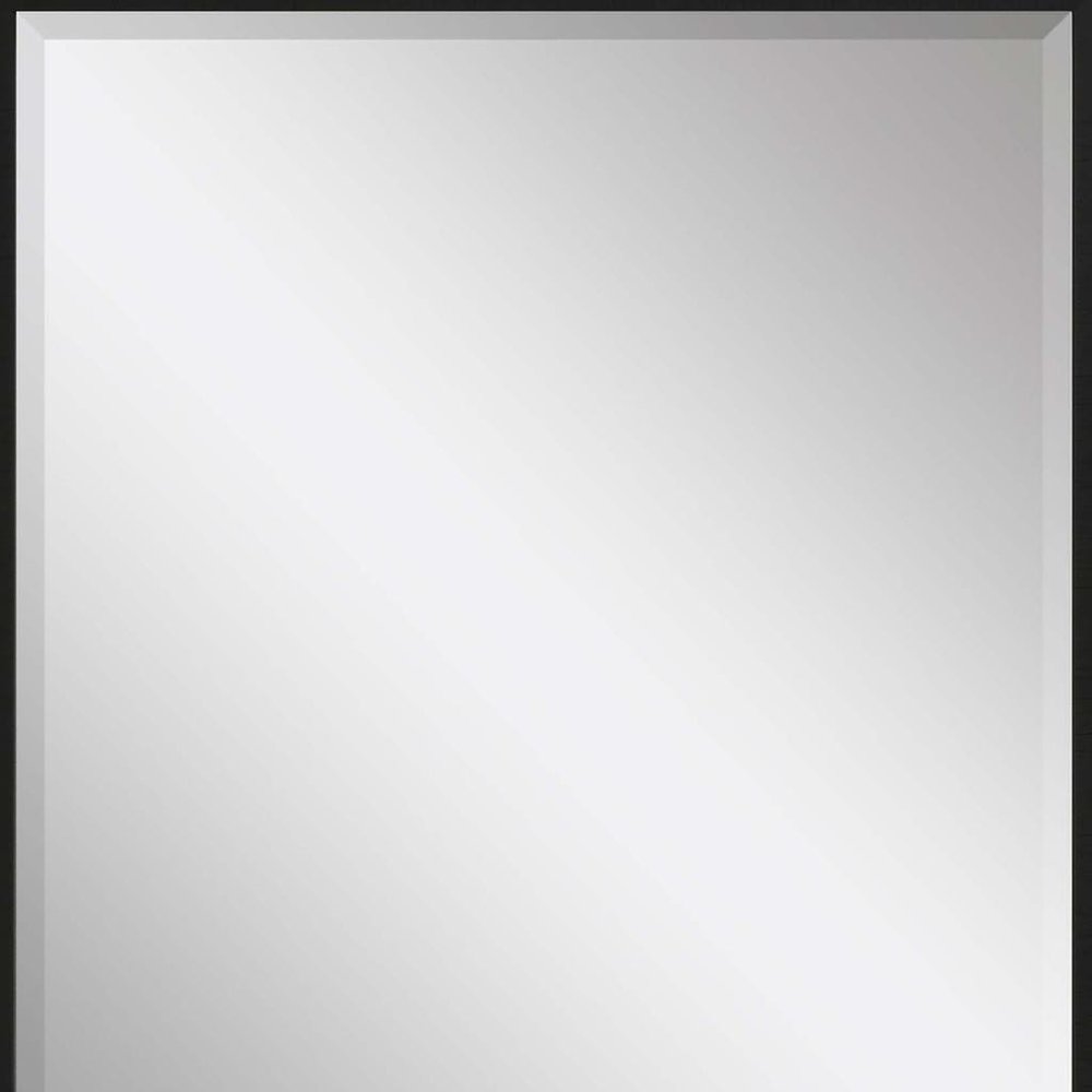 Black Framed Accent Mirror - 31-inch