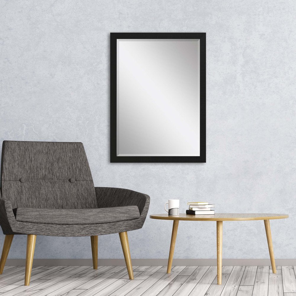 Black Framed Accent Mirror - 39-inch