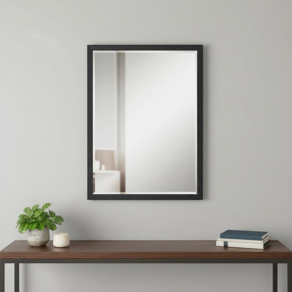 Black Framed Accent Mirror - 39-inch