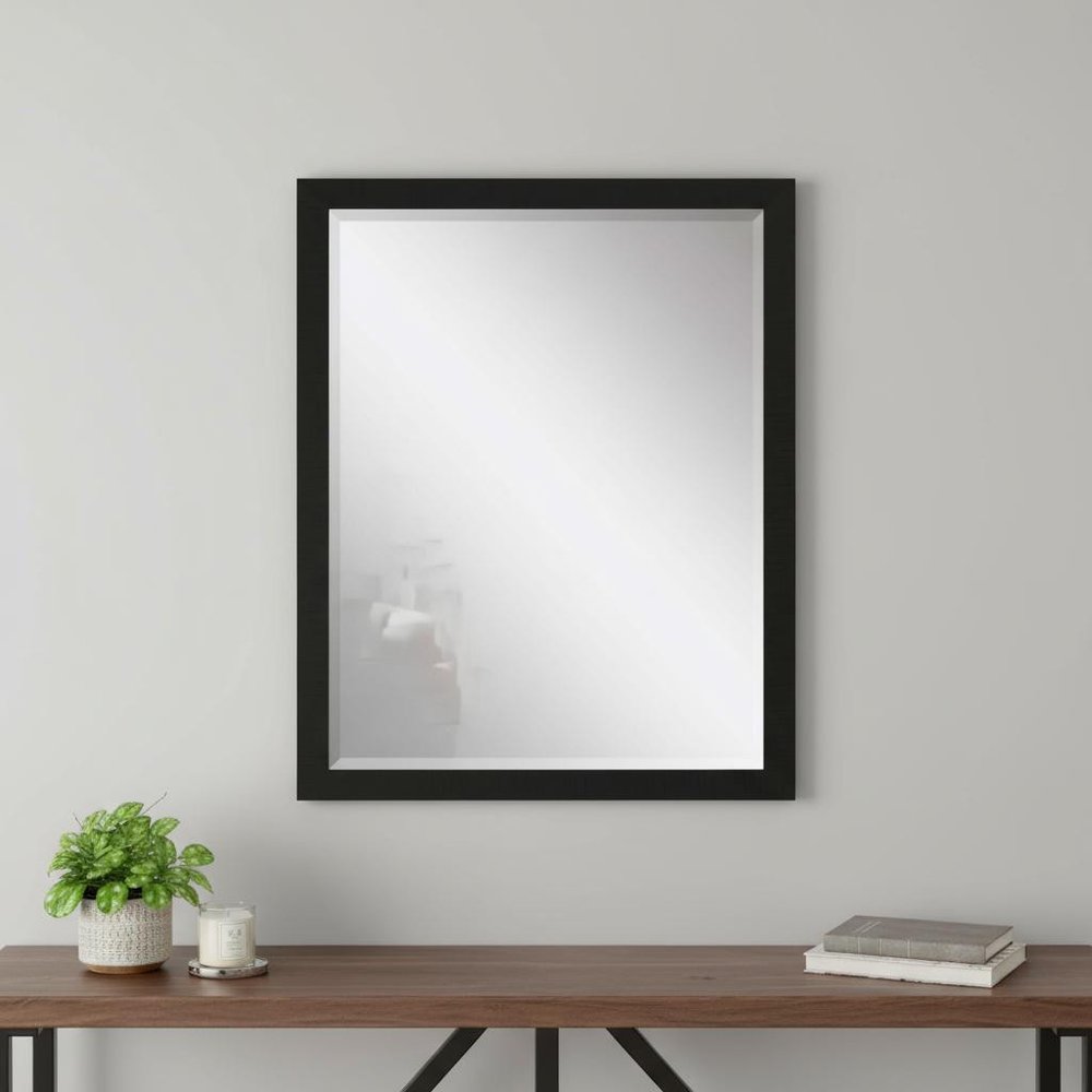 Black Framed Accent Mirror - 43-inch