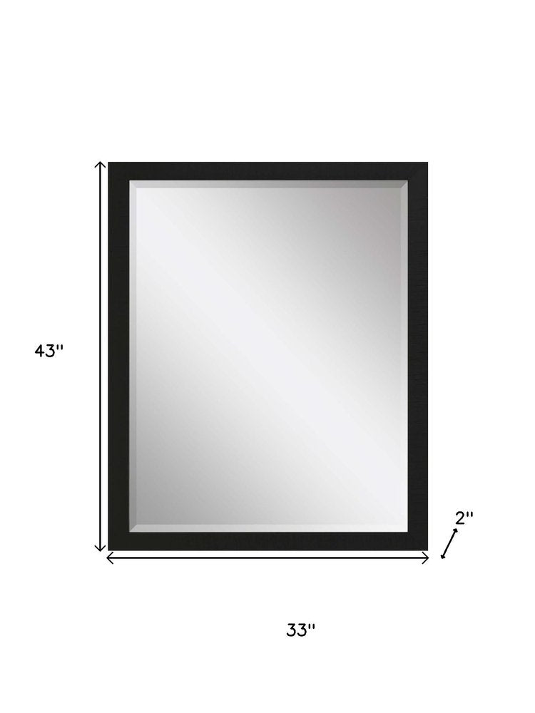 Black Framed Accent Mirror - 43-inch