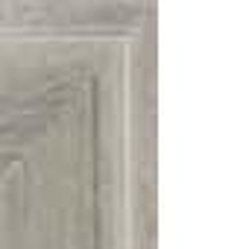 Silver Solid Wood Framed Accent Mirror - 41-inch