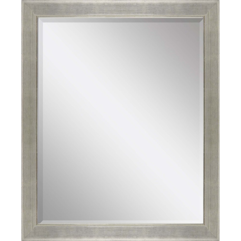 Silver Solid Wood Framed Accent Mirror - 45-inch