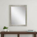 Silver Solid Wood Framed Accent Mirror - 45-inch