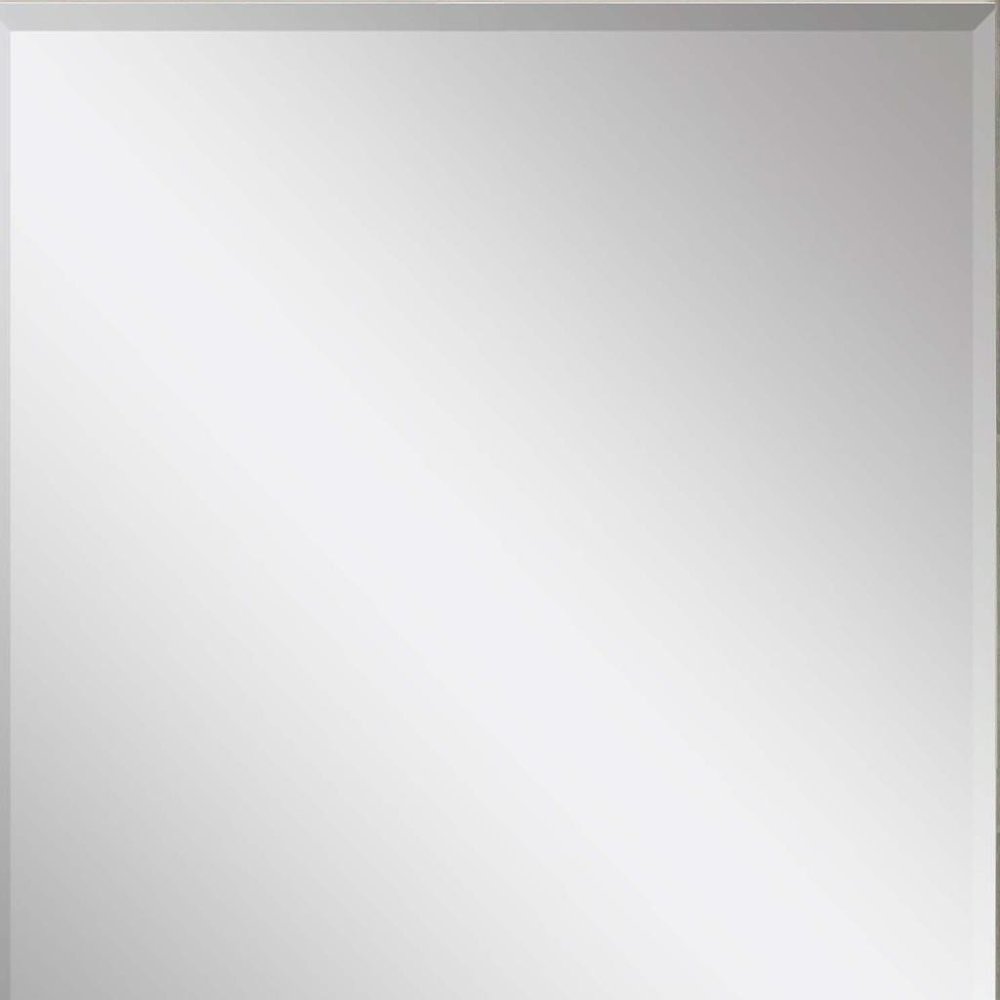 Silver Solid Wood Framed Accent Mirror - 45-inch