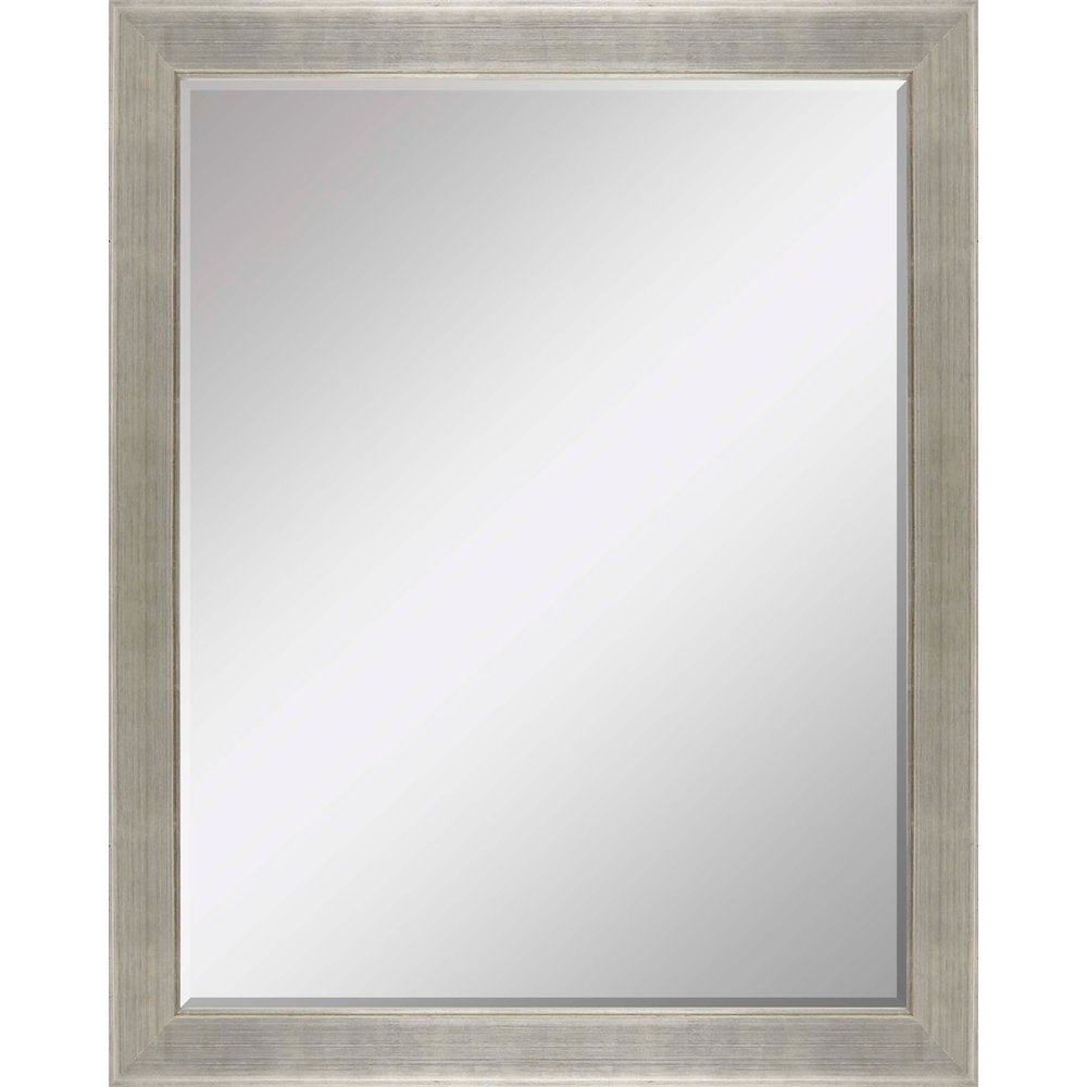 Silver Solid Wood Framed Accent Mirror - 53-inch