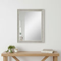 Silver Solid Wood Framed Accent Mirror - 53-inch