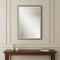 Silver Solid Wood Framed Accent Mirror - 38-inch