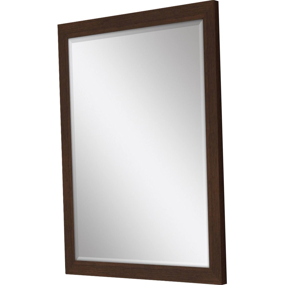 Dark Brown Framed Accent Mirror - 31-inch