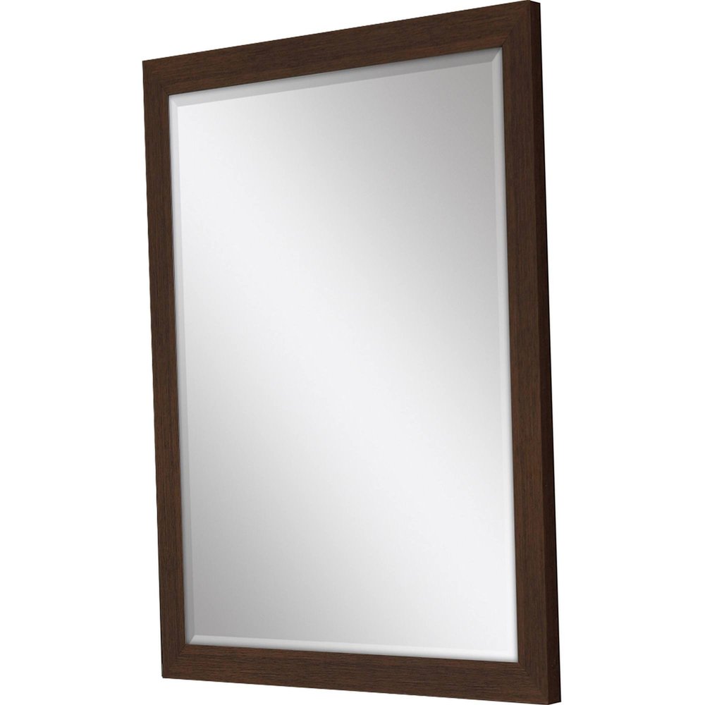 Dark Brown Framed Accent Mirror - 39-inch