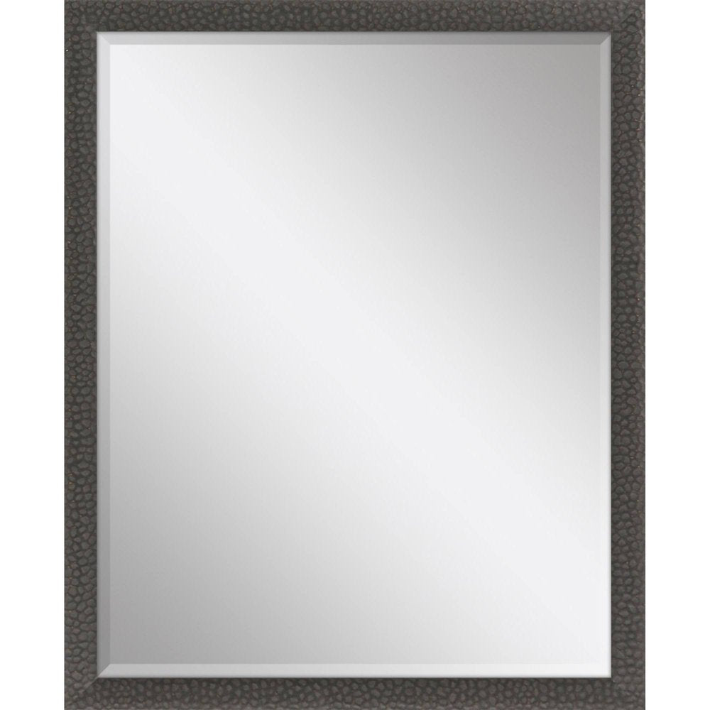 Dark Brown Solid Wood Framed Accent Mirror - 43-inch