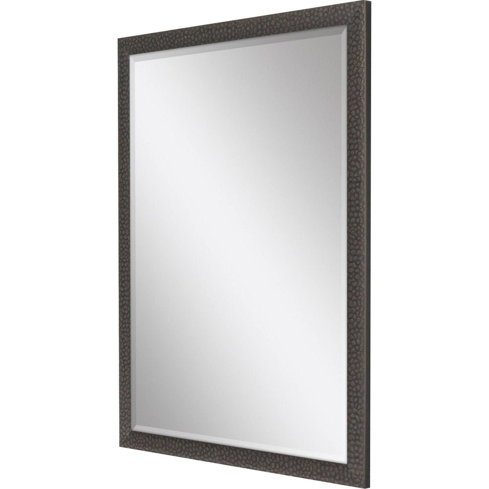 Dark Brown Solid Wood Framed Accent Mirror - 43-inch