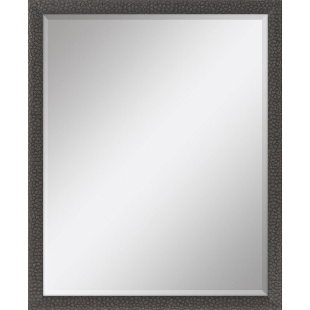 Dark Brown Solid Wood Framed Accent Mirror - 43-inch