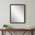 Dark Brown Solid Wood Framed Accent Mirror - 43-inch