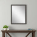 Dark Brown Solid Wood Framed Accent Mirror - 51-inch