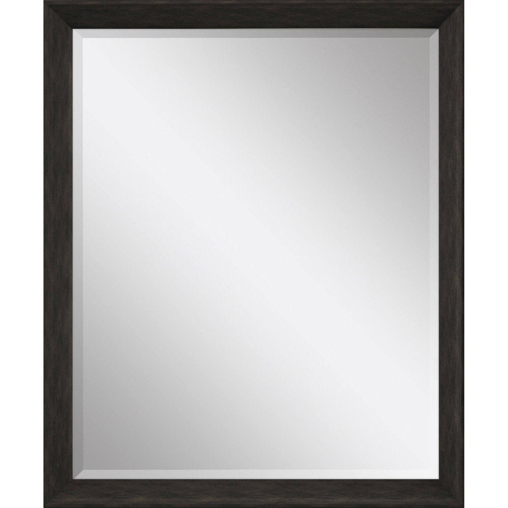 Dark Brown Framed Accent Mirror - 32-inch