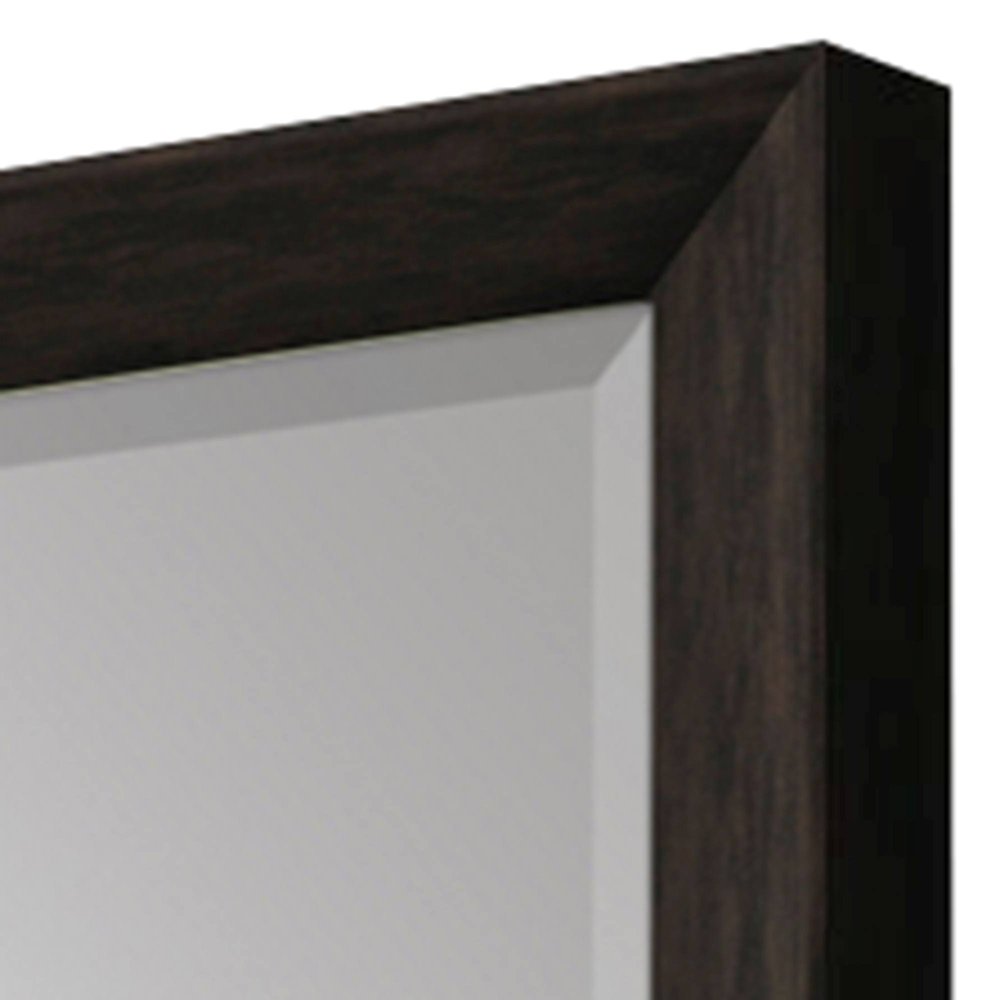 Dark Brown Framed Accent Mirror - 40-inch