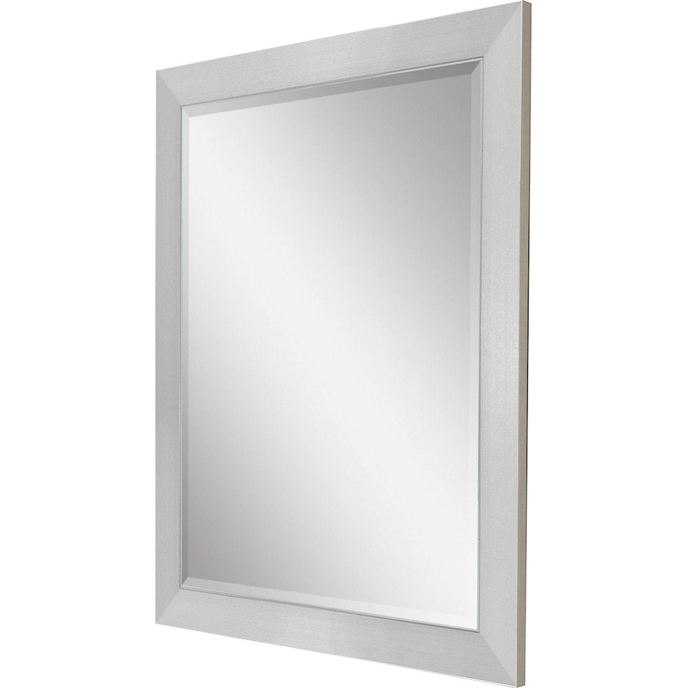 Silver Framed Accent Mirror - 32-inch