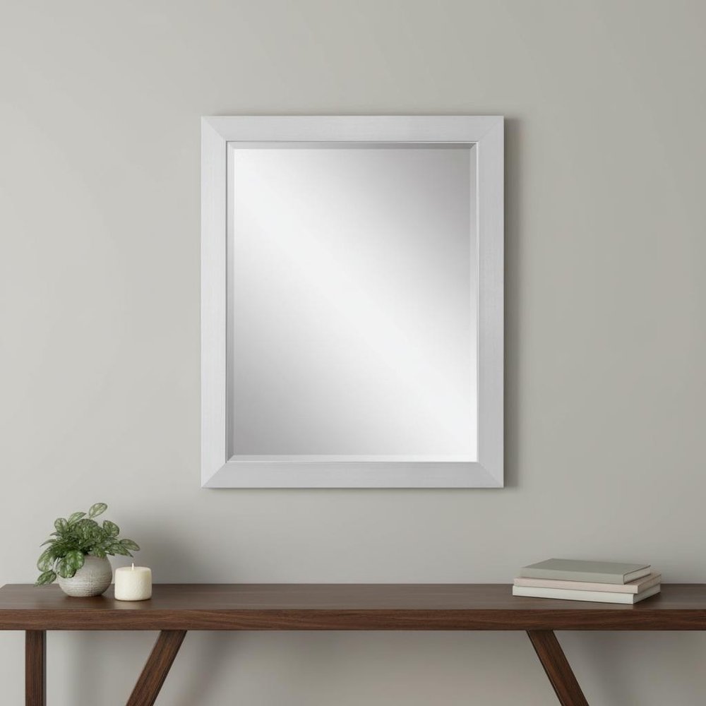 Silver Framed Accent Mirror - 32-inch
