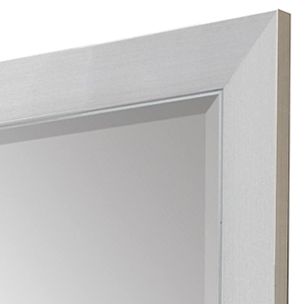 Silver Framed Accent Mirror - 34-inch