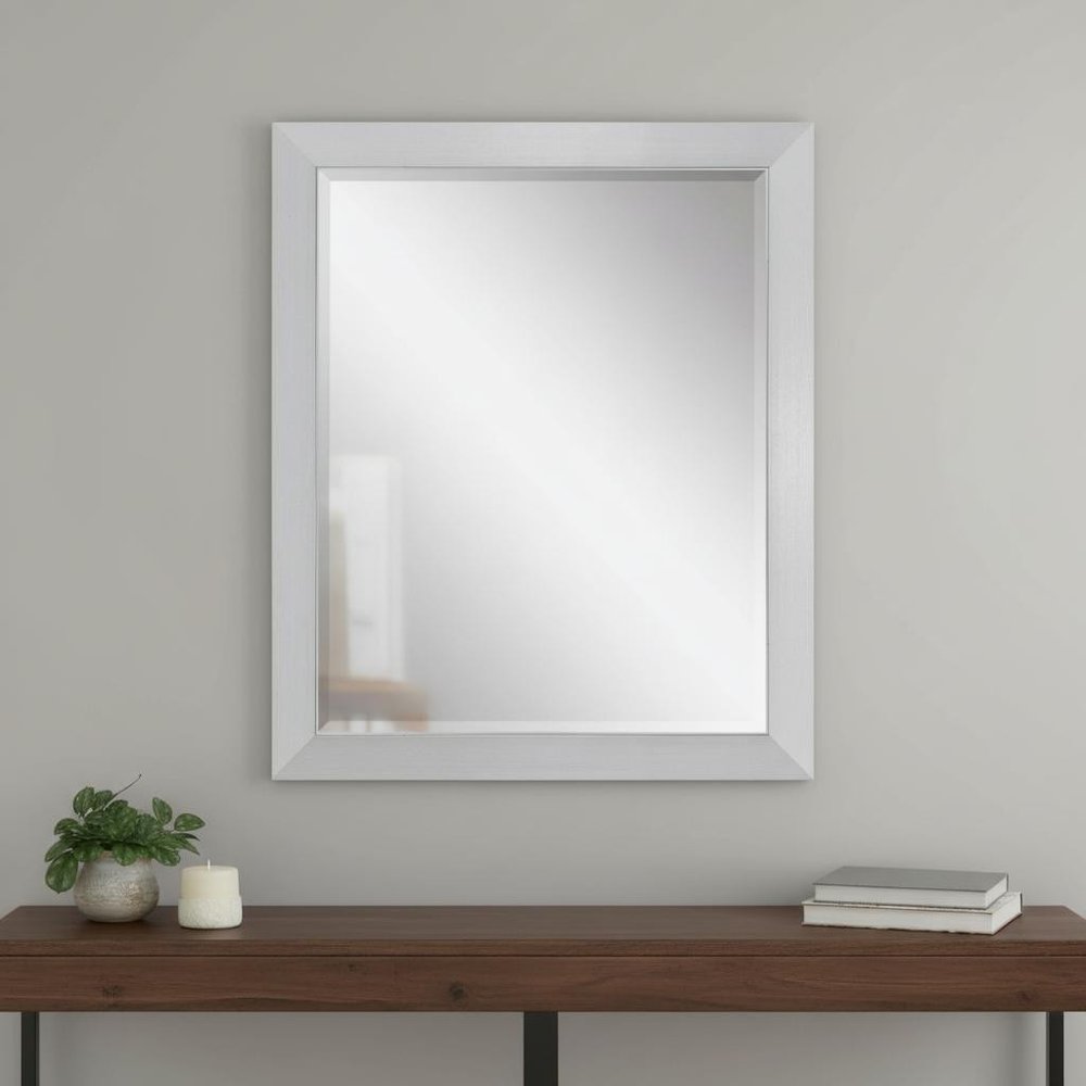 Silver Framed Accent Mirror - 34-inch