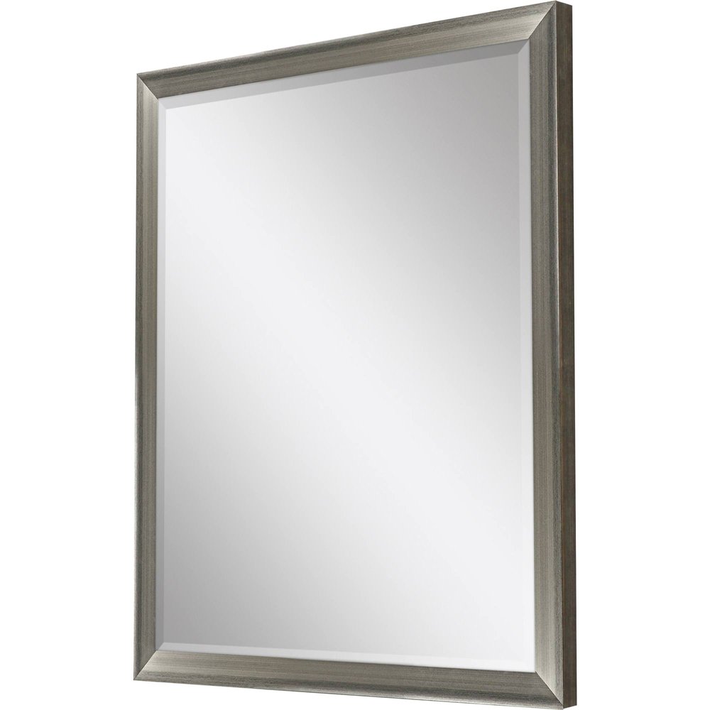 White Framed Accent Mirror - 44-inch
