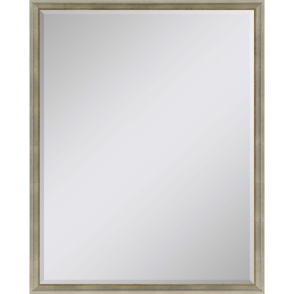 Silver Wood Accent Mirror - 50-inch