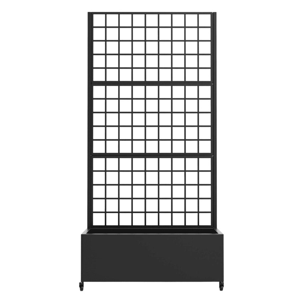 Black Metal Rectangular Planter Box - 72 X 35-inch