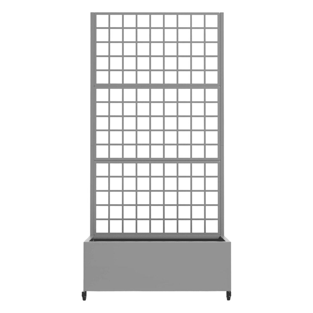 Gray Metal Rectangular Planter Box - 72 X 35-inch