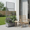 Gray Metal Rectangular Planter Box - 72 X 35-inch