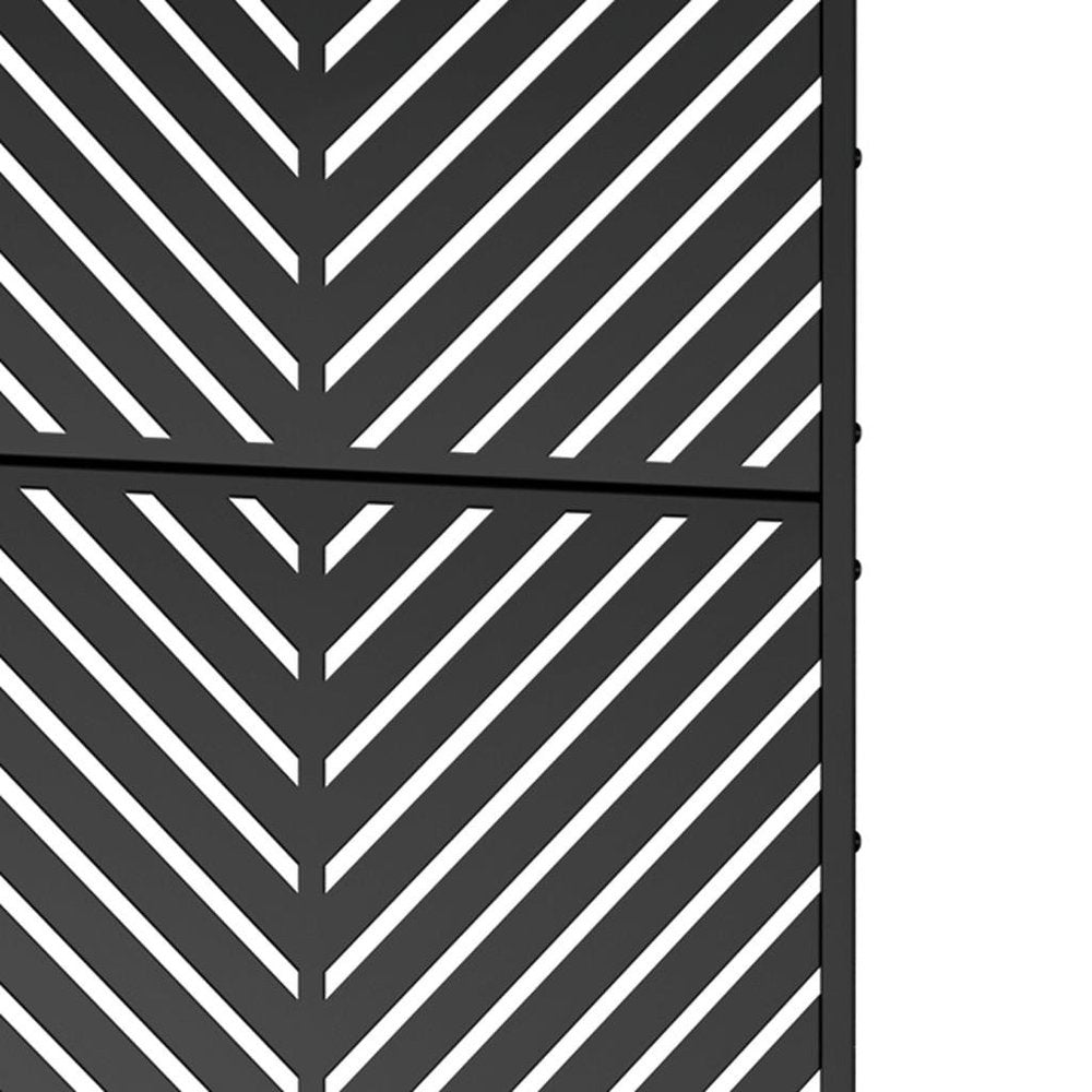 Black Metal Rectangular Planter Box - 72 X 35-inch