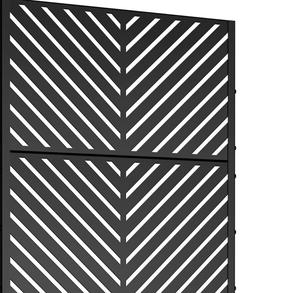 Black Metal Rectangular Planter Box - 72 X 35-inch