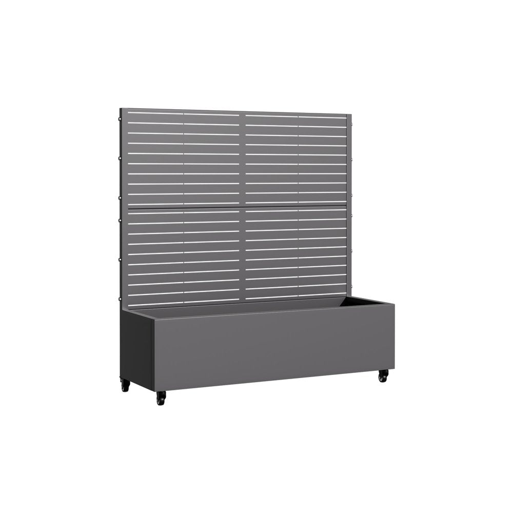 Gray Metal Rectangular Planter Box - 47 X 47-inch