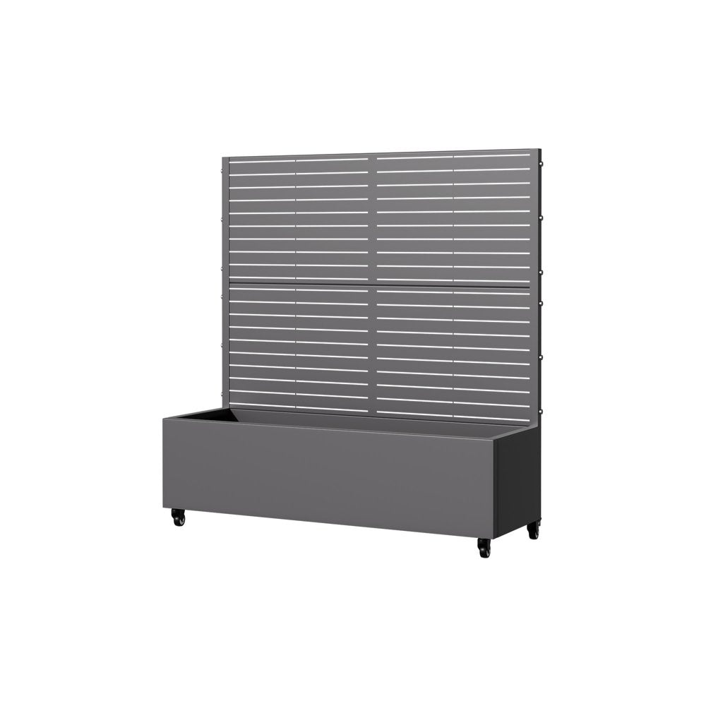Gray Metal Rectangular Planter Box - 47 X 47-inch