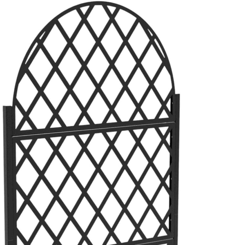 Black Metal Rectangular Planter Box - 72 X 35-inch