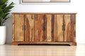 Brown Solid Wood Live Edge Sideboard with Six Doors - 72-inch