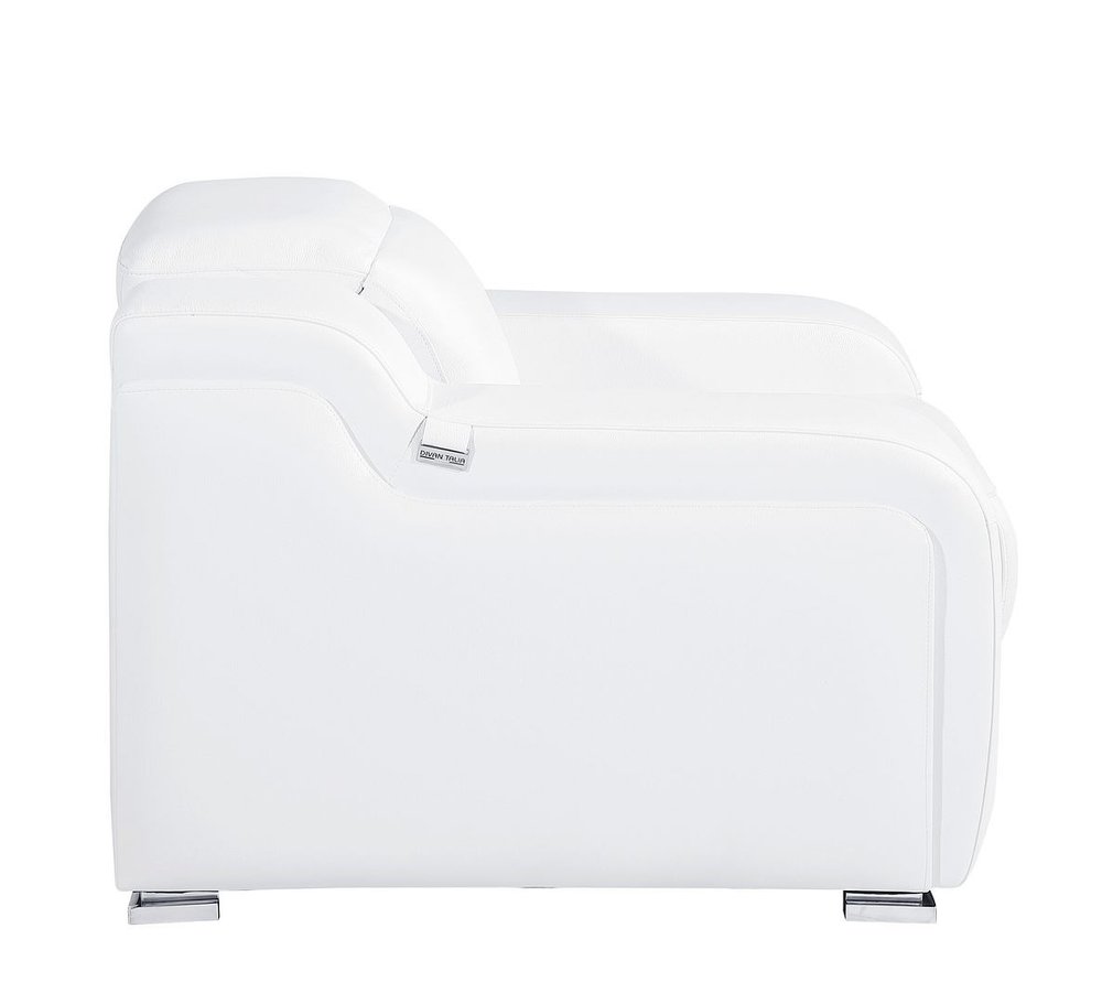 Black Italian Leather Wall Hugger Recliner with USB - 41-inch