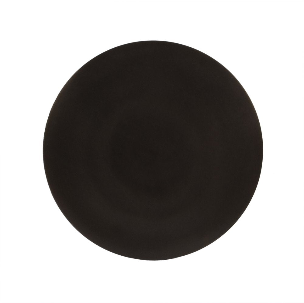 Bronze Metal Round Pedestal End Table - 23-inch
