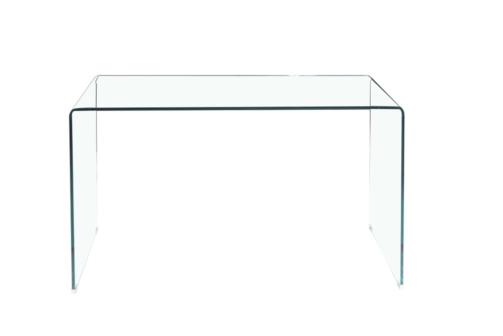 Clear Glass Solid Console Table - 43-inch